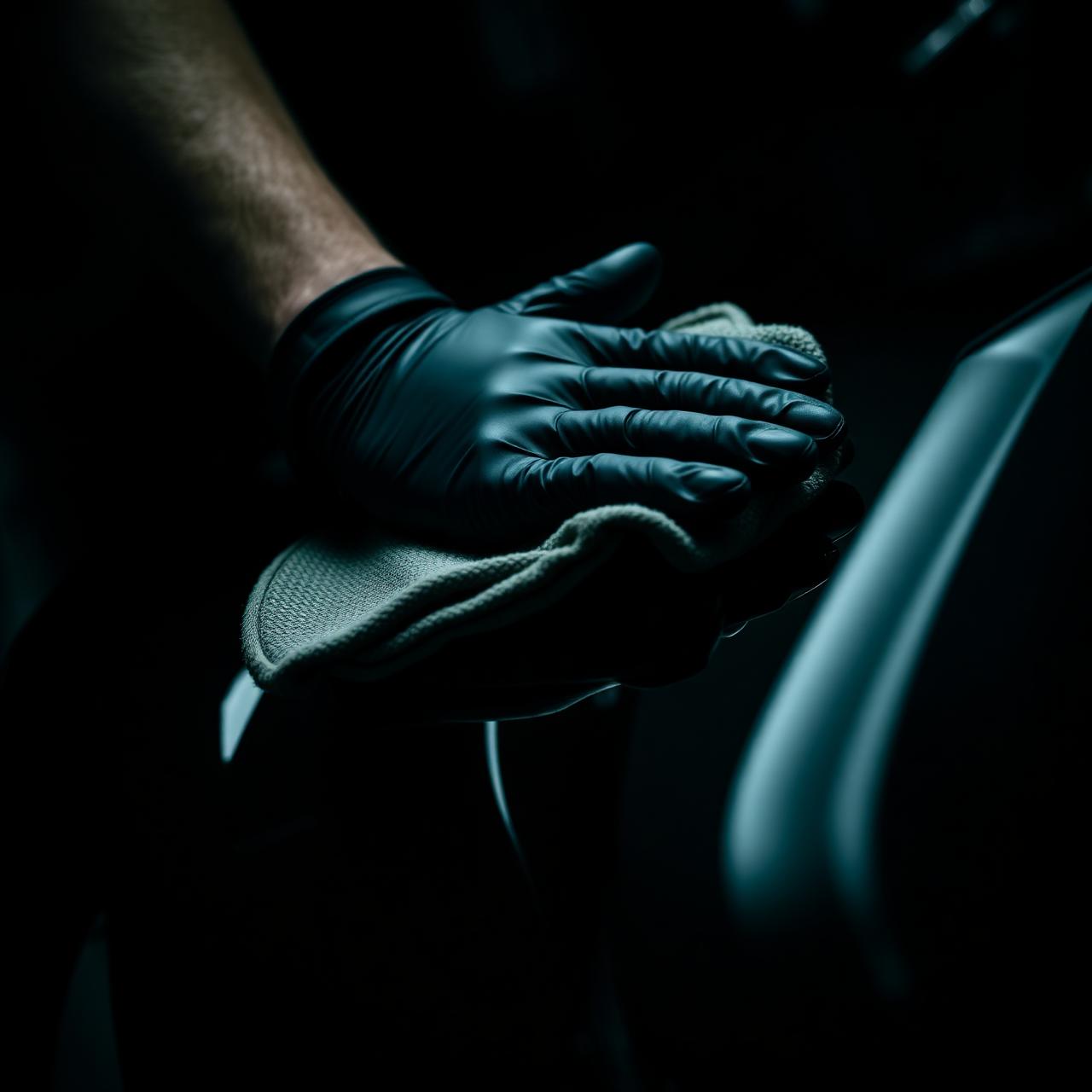 Detailer at work — meticulous craftsmanship
